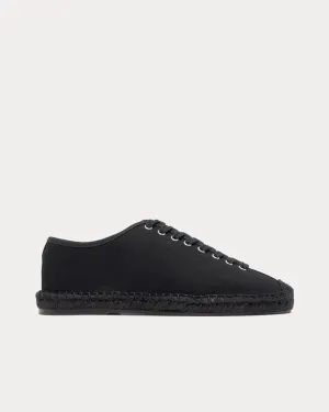 Tennis Espadrilles Black Low Top Sneakers