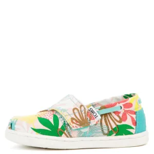 Tiny Toms Biminis Tropical Palms Pink Sneakers