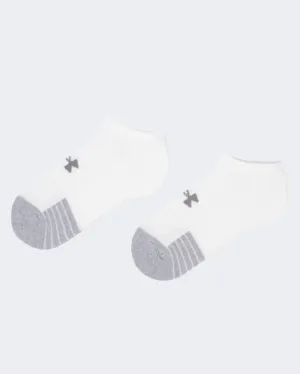 Under Armour Heatgear Pack Of 3 Unisex Training Sock White/Steel