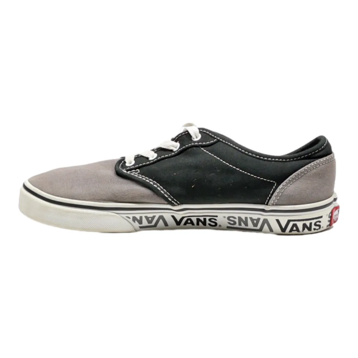 VANS Low Top Trainers Grey Canvas Mens UK 6