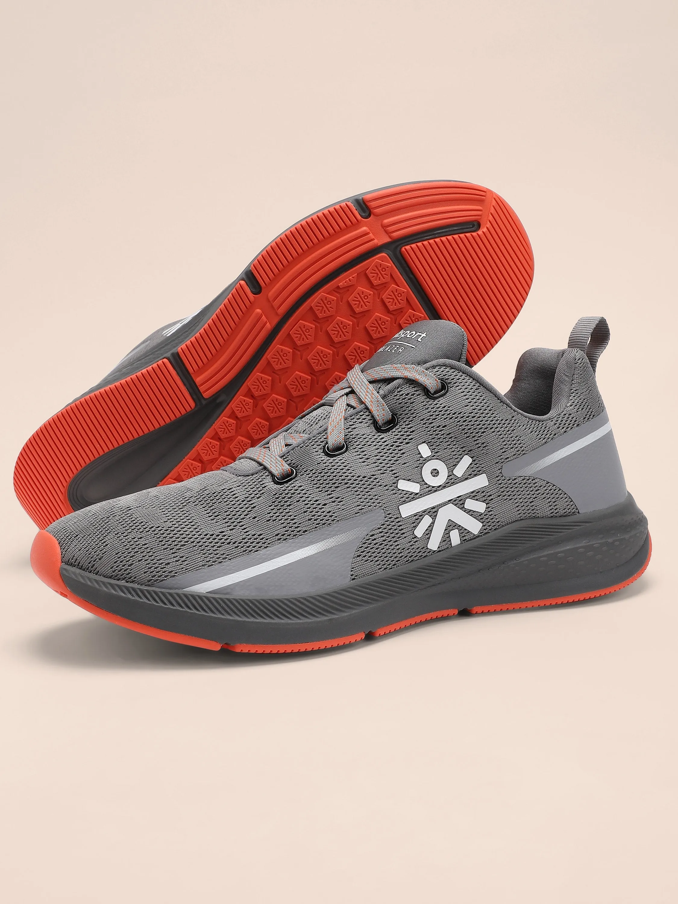 Windblazer Men Running Shoes - Grey/Orange