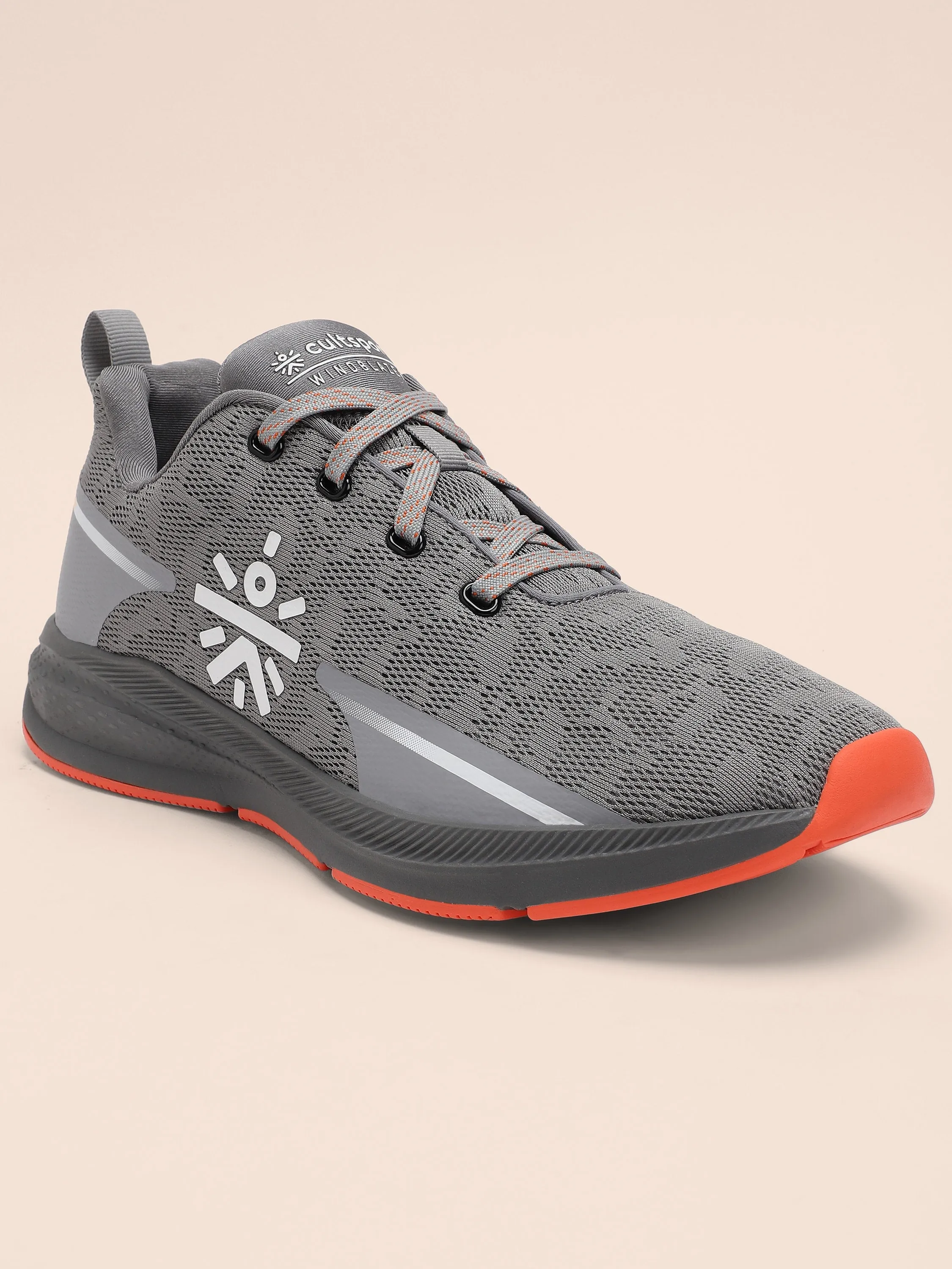 Windblazer Men Running Shoes - Grey/Orange