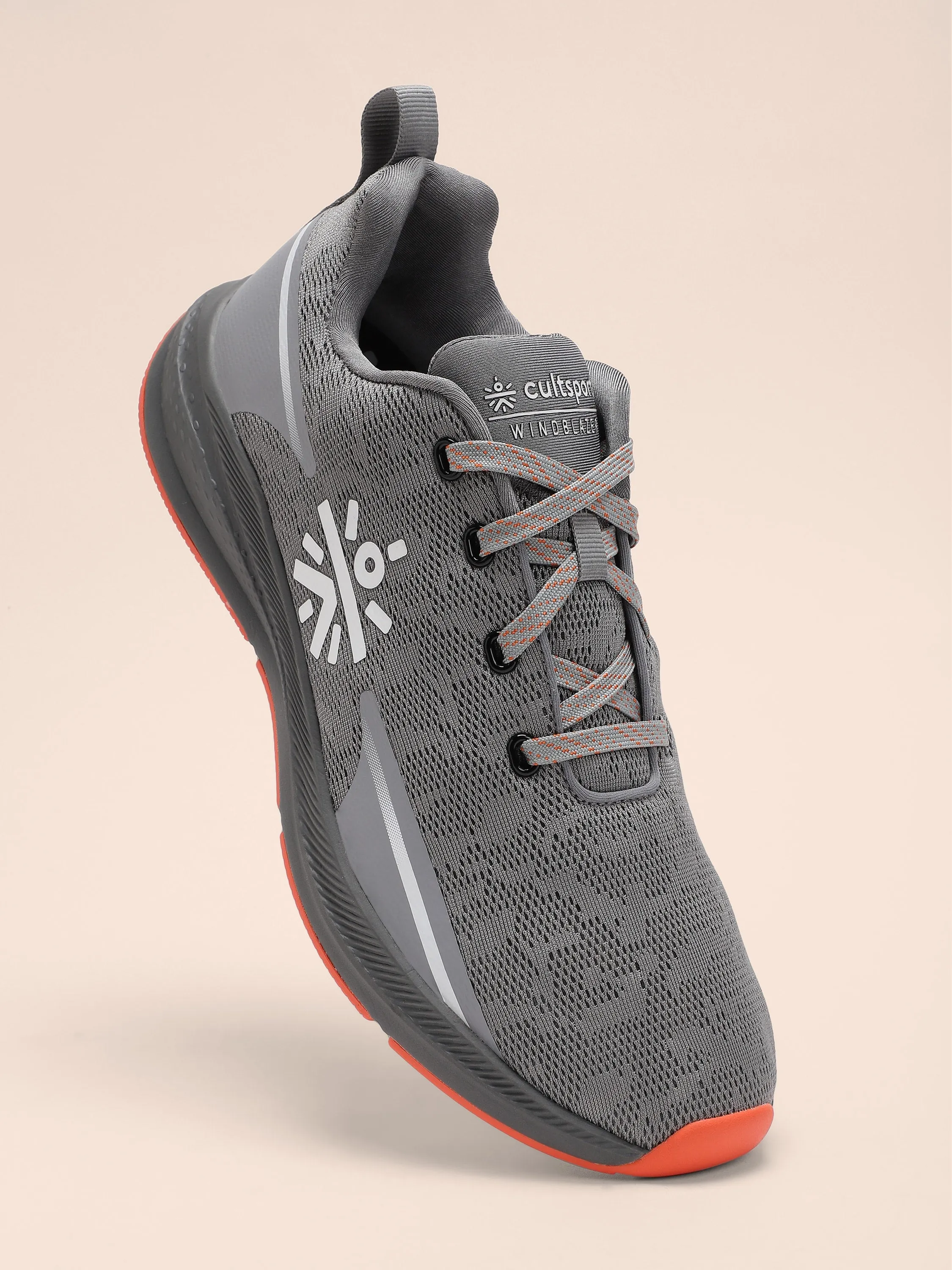 Windblazer Men Running Shoes - Grey/Orange