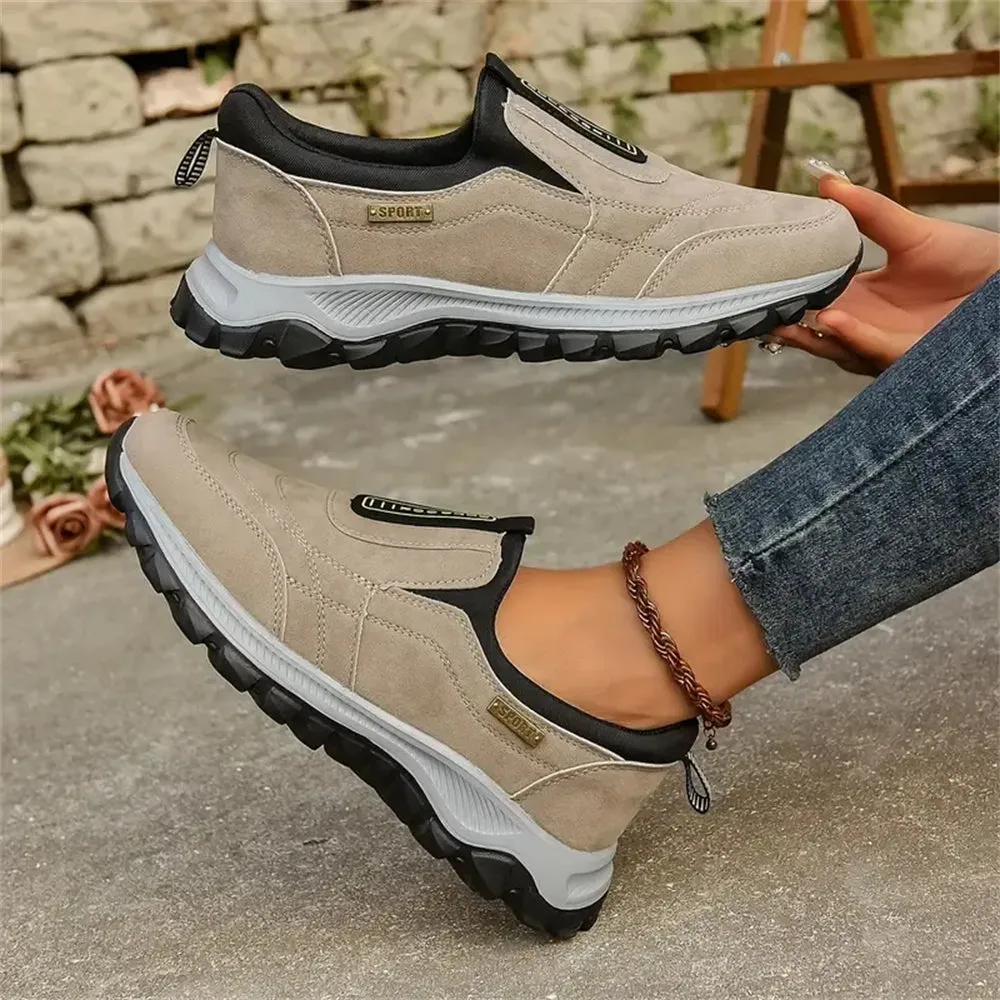 Women's Thick-Soled Suede Sneakers for Ultimate Comfort